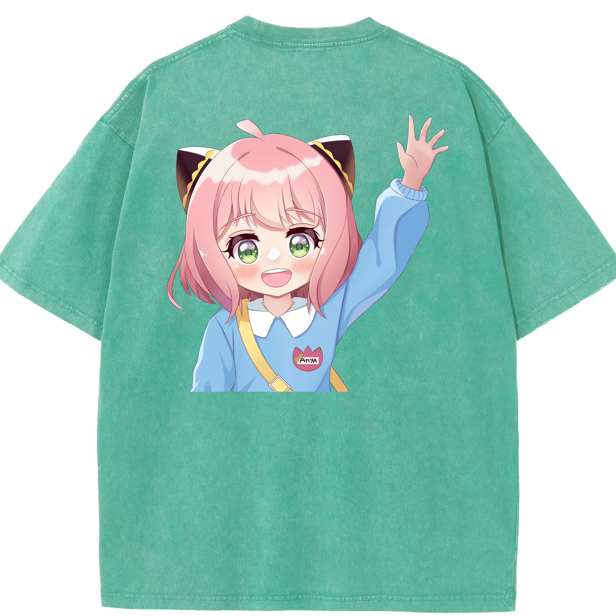 （画像用） SPY×FAMILY间谍家家酒 綿100% ヴィンテージ風 半袖Tシャツ（背面プリント）